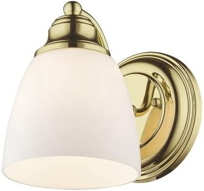 Livex Lighting 13671-01 Somerville 1 Light Wall Sconce, Antique Brass