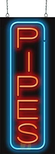 Pipes Vertical Neon Sign