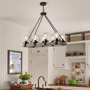 6-Pack Clear Glass Shade Replacements, Cylinder Glass Lamp Shade Covers for Light Fixtures, 5.5In Height, 3.54In Diameter, 1.65In Fitter Globe Glass Shades for Islands Pendant Chandeliers Wall Sconces