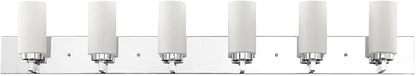 Livex Lighting 16376-91 West Lake 6-Light Bath Light, Brushed Nickel, 47 x 4 x 8