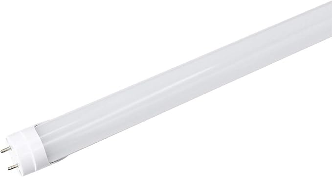 LightingWill LED T8 Light Tube 4FT, Natural White 4000K, Dual-End Powered Ballast Bypass, 2000Lumens 18W (40W Fluorescent Equivalent), Frosted Cover, AC85-265V Lighting Tube Fixtures, 1Pack