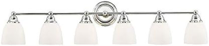 Livex Lighting 13666-05 Somerville 6-Light Bath Light, Chrome