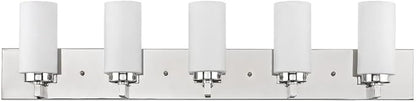 Livex Lighting 16375-91 West Lake 5-Light Bath Light, Brushed Nickel, 35 x 4 x 8
