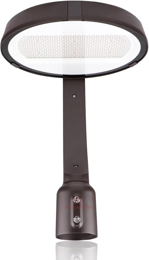 RuggedGrade 150W LED Post Top Light - Perconi Series - 21,000 Lumens - Color Selectable 4000K/5000K - Slip Fit Mount - Photocell - Full Tunable - Bronze Housing - DLC 5.1 Premium
