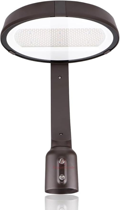 RuggedGrade 150W LED Post Top Light - Perconi Series - 21,000 Lumens - Color Selectable 4000K/5000K - Slip Fit Mount - Photocell - Full Tunable - Bronze Housing - DLC 5.1 Premium