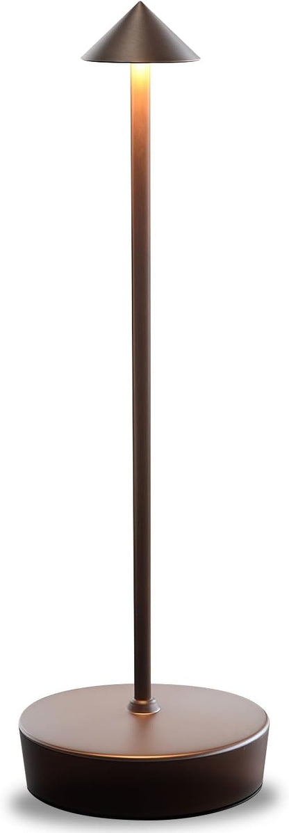 Rusty Cordless Rechargeable Table Lamp 7200mAh Portable Touch Control Led Waterproof Rust Table Lamp for Bedroom Reading
