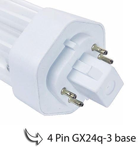 Circle (6 Pack) PLT-26W 841, 4 Pin GX24q-3, 26 Watt Triple Tube, Compact Fluorescent Light Bulb