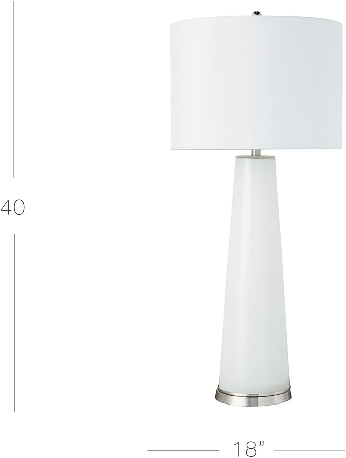 Z Gallerie Century Table Lamp,White (Bulbs not Included)