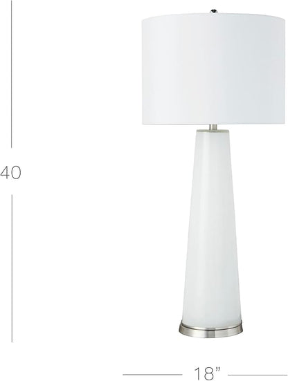 Z Gallerie Century Table Lamp,White (Bulbs not Included)