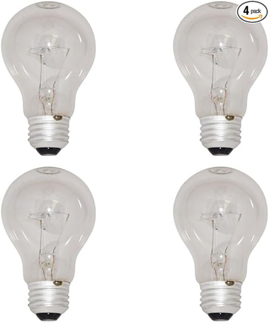 Technical Precision Replacement for Light Bulb/LAMP 60W A19 CL Light Bulb 4 Pack