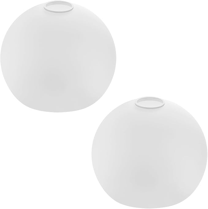 ANYLOVE Hammered Glass Globe Shade，Fixture Replacement Shade,7" Diameter, Replacement with 1.65 Inch Fitter for Wall Lamps Chandeliers or Ceiling Light,2Pack