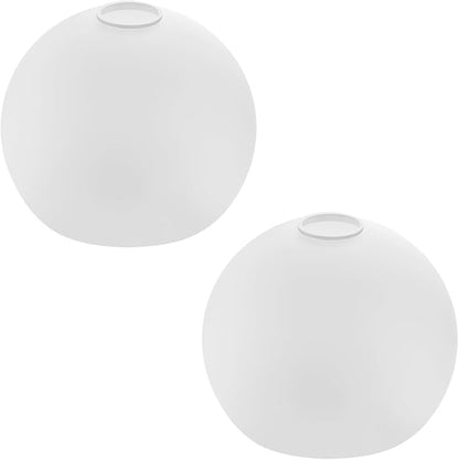 ANYLOVE Hammered Glass Globe Shade，Fixture Replacement Shade,7" Diameter, Replacement with 1.65 Inch Fitter for Wall Lamps Chandeliers or Ceiling Light,2Pack