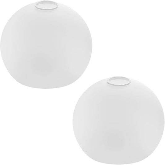 ANYLOVE Hammered Glass Globe Shade，Fixture Replacement Shade,7" Diameter, Replacement with 1.65 Inch Fitter for Wall Lamps Chandeliers or Ceiling Light,2Pack