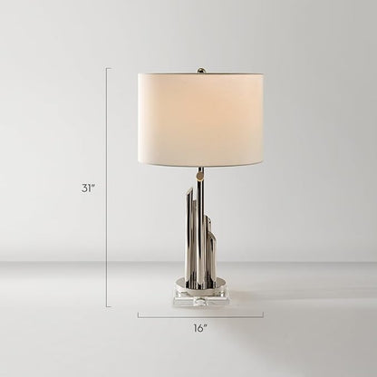 Z Gallerie Jagger Table Lamp,Silver (Bulbs not Included)
