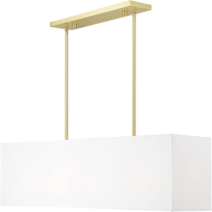 Livex Lighting, 41155-12, Summit, Linear Chandelier, Satin Brass