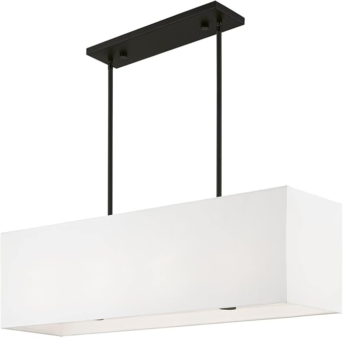 Livex Lighting, 41155-04, Summit, Linear Chandelier, Black