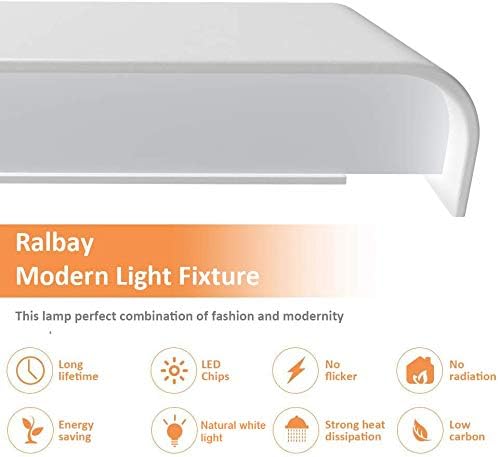 Ralbay LED Bathroom Lighting Fixtures - 28in Up and Down Indoor Vanity Wall Light Over Mirror - Modern Bathroom Vanity Light - Natural White 4000K