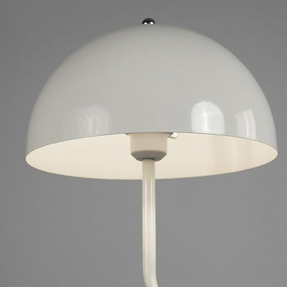 Unique Floor Lamp Metal Dome Shade Modern Floor Light Mush-Room Cute Standing Floor Lamp Tall Red Lamp with Foot Switch and Iron Shade