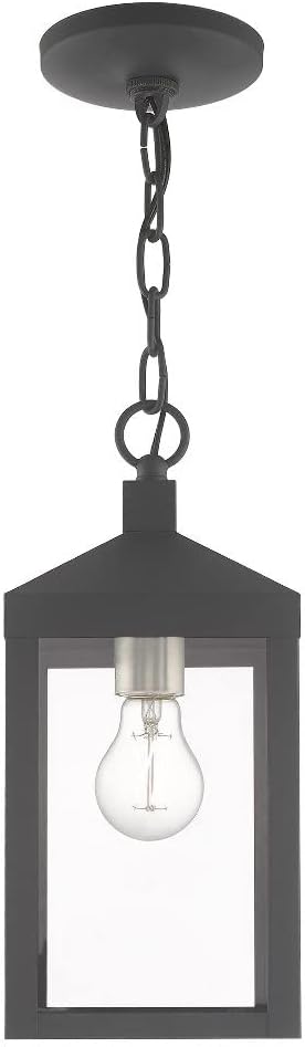 Livex Lighting 1 Light Antique Brass Outdoor Pendant Lantern