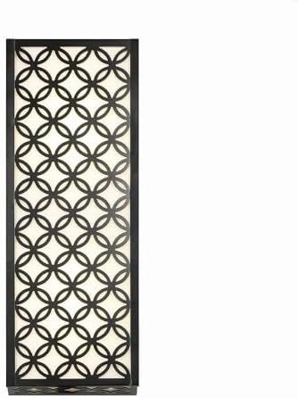 Eurofase Clover 18W 1 LED Outdoor Wall Lantern with Black Finish