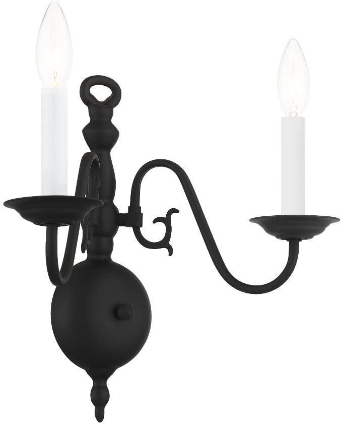 Livex Lighting 5002-02 Williamsburgh 2 Light Polished Brass Wall Sconce