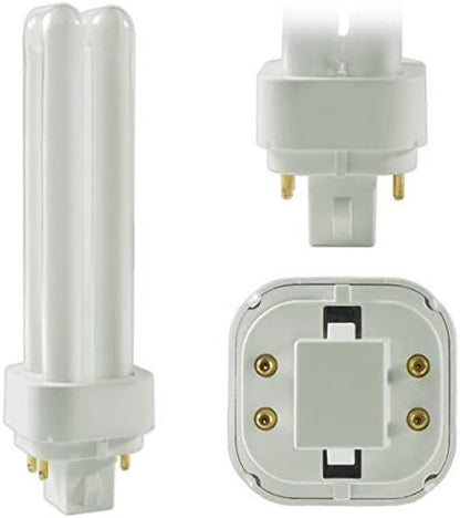 (8 Pack) PLC-13W 827, 4 Pin G24q-1, 13 Watt Double Tube, Compact Fluorescent Light Bulb, Replaces Philips 38325-7 and Sylvania 20682