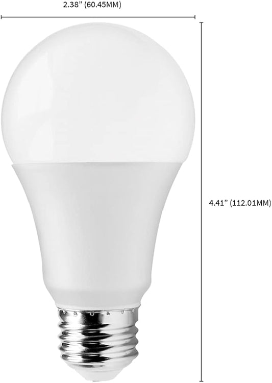 Satco S11411 9.5-Watt A19 LED Light Bulbs, 60-Watt Replacement, 5000K Natural Light, 760 Lumens, 10 Pack