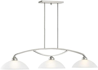 Livex Lighting 4224-91 Somerset Billiard/Island, 11.25x50.00x13.00, Silver