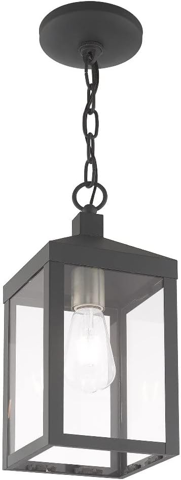 Livex Lighting 1 Light Antique Brass Outdoor Pendant Lantern
