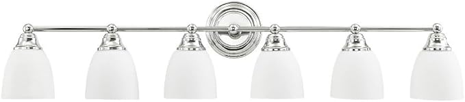 Livex Lighting 13666-05 Somerville 6-Light Bath Light, Chrome