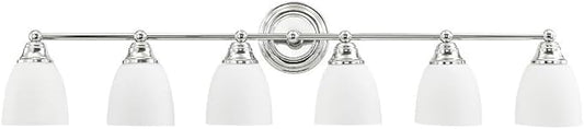 Livex Lighting 13666-05 Somerville 6-Light Bath Light, Chrome