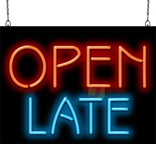 Jantec Sign Group Open Late Neon