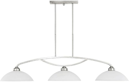 Livex Lighting 4224-91 Somerset Billiard/Island, 11.25x50.00x13.00, Silver