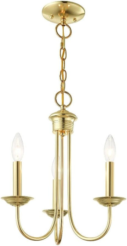 Livex Lighting 42683-01 Mini Chandelier, Medium, Antique Brass