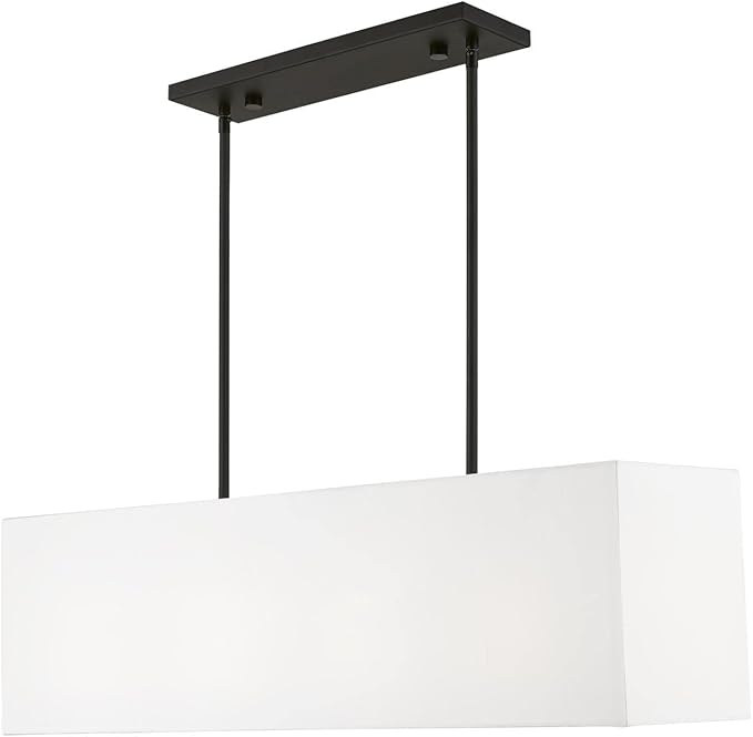 Livex Lighting, 41155-04, Summit, Linear Chandelier, Black