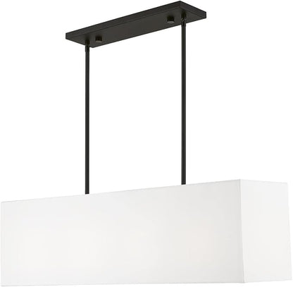 Livex Lighting, 41155-04, Summit, Linear Chandelier, Black