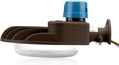 RuggedGrade 60W - Vontair Series - LED Barn Style Light with Photocell - 9,000 Lumens - Color Selectable 3000K/4000K/5000K - Brown Housing - Outdoor Light - DLC 5.1 Premium