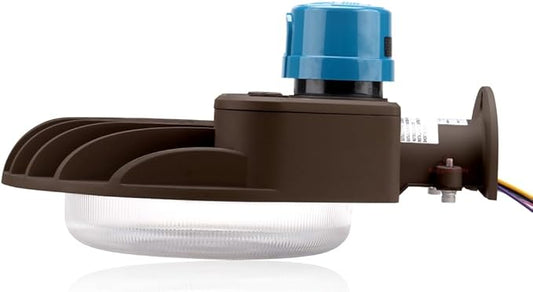 RuggedGrade 60W - Vontair Series - LED Barn Style Light with Photocell - 9,000 Lumens - Color Selectable 3000K/4000K/5000K - Brown Housing - Outdoor Light - DLC 5.1 Premium