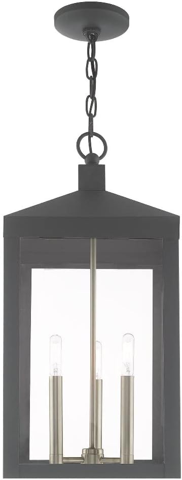 Livex Lighting 20586-07 Nyack Bronze 3 Light Outdoor Post Top Lantern