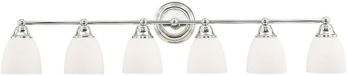 Livex Lighting 13666-05 Somerville 6-Light Bath Light, Chrome