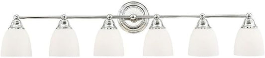 Livex Lighting 13666-05 Somerville 6-Light Bath Light, Chrome