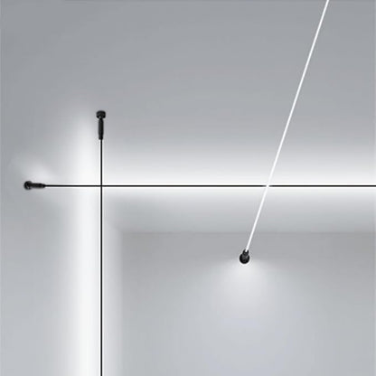 Skyline Steel Strip Light Linear Wall Lamp Strip Family Decoration Steel Bar Villa Aisle Bar DIY Length LED Light Cutting Slim Sconce 158Inch for Wall Ceiling Floor Lighting,6000K Black