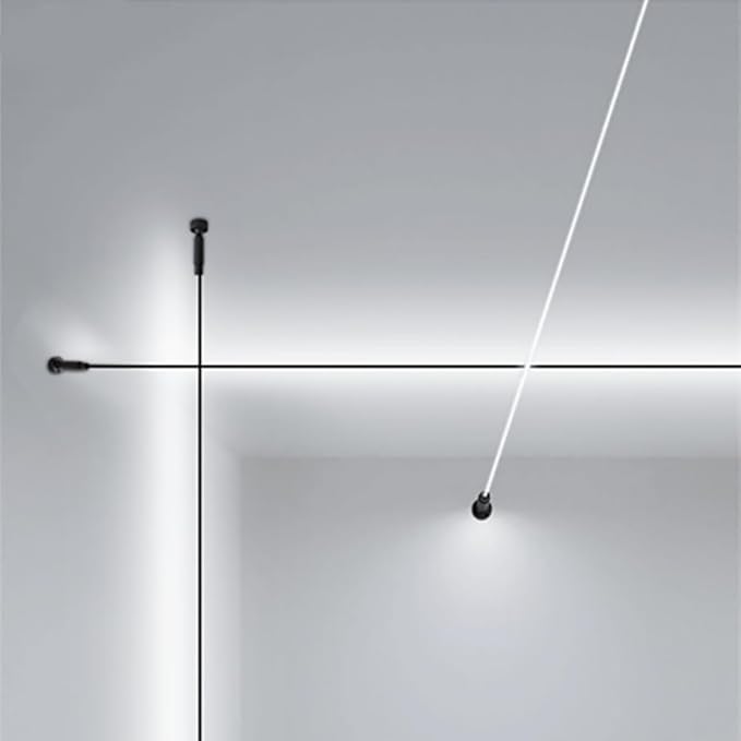 Skyline Steel Strip Light Linear Wall Lamp Strip Family Decoration Steel Bar Villa Aisle Bar DIY Length LED Light Cutting Slim Sconce for Wall Ceiling Floor Lighting,4000K Black 158Inch