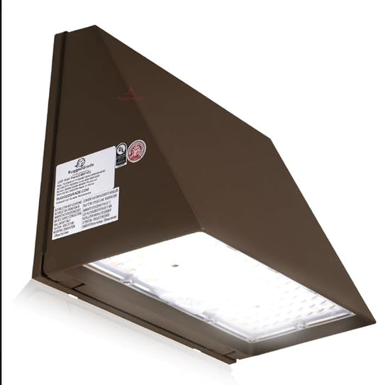 RuggedGrade 40W - Tucana III TunableTech Series - LED Wall Pack Light with Photocell - 5,800 Lumens - Color Selectable 3000K/4000K/5000K - Outdoor LED Light - DLC 5.1 Premium