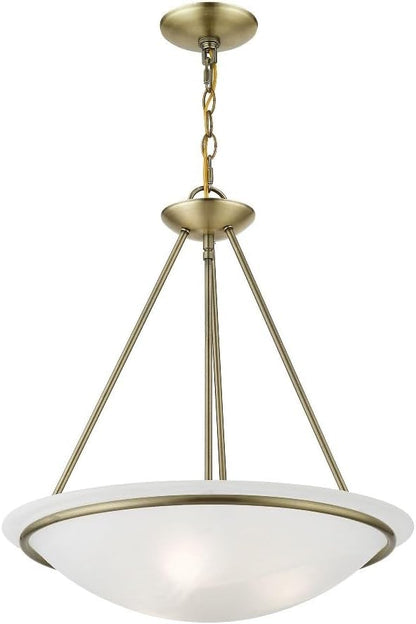 Livex Lighting 4826-91 Newburgh 3-Light Pendant, Brushed Nickel