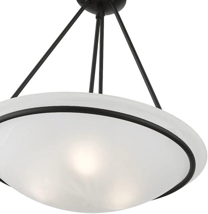 Livex Lighting 4826-91 Newburgh 3-Light Pendant, Brushed Nickel