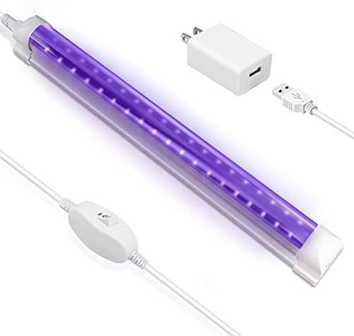 UV LED Black Light, 10W LED Tube for BlackLights Bulbs Replacement, Poster, UV Art, Bedroom, BlackLights for Halloween and Parties