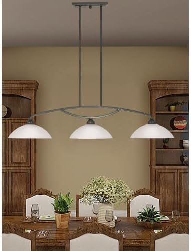 Livex Lighting 4224-91 Somerset Billiard/Island, 11.25x50.00x13.00, Silver