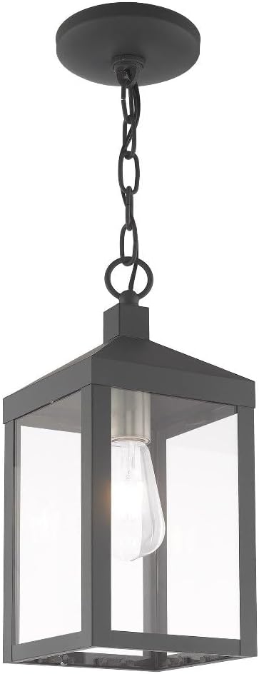 Livex Lighting 1 Light Antique Brass Outdoor Pendant Lantern