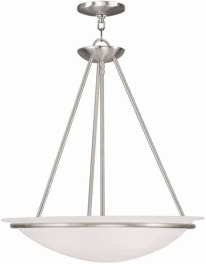 Livex Lighting 4826-91 Newburgh 3-Light Pendant, Brushed Nickel